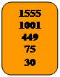 Округлений прямокутник: 1555
1001
449
75
30

