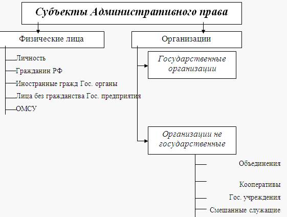 Реферат: Субъекты административного права 5