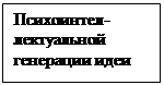 Підпис: Психоинтел-лектуальной генерации идеи