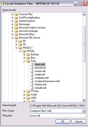 Реферат: Разработка и сопровождение баз данных в MS SQL Server 2000