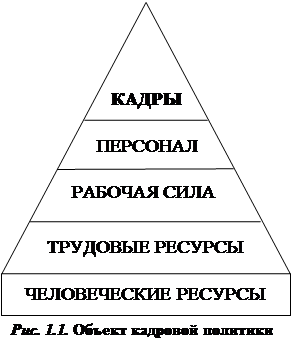 Реферат: Кадровая политика и мотивация профессиональной деятельности персонала